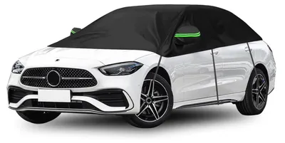Imagen del producto de Funda para coche, cobertura parcial, poliéster impermeable, protección contra la suciedad, para automóvil