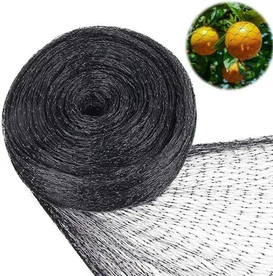 Zdjęcie produktu dla Siatka ochronna dla ptaków – 4 x 10 m – siatka ochronna do drzew owocowych – ogrodzenie ogrodowe – siatka przeciw ptakom – osłona do grządek warzywnych – czarna