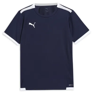 Produktbild von PUMA Unisex Kinder Teamliga Jersey Jr Shirt, Peacoat-puma White, 164 EU