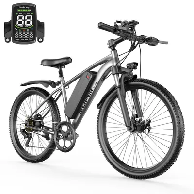 Produktbild von G73 26 Zoll E-Bike Mountainbike 250W, 48V 13Ah Akku, Shimano 7-Gang, Scheibenbremsen, Federgabel, bis 60 km, 150 kg