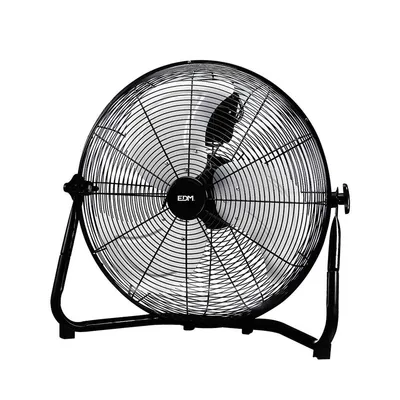 Immagine prodotto di Ventilatore da pavimento industriale nero Ventilatore da pavimento industriale potente da 110 W - Edm