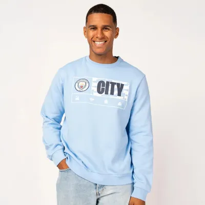 Produktbild von Manchester City Pullover für Erwachsene - Größe L / Large - Herrentrikot von Man City - Lifestyle - Offizielles Produkt.