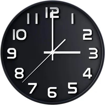 Produktbild von Wanduhr, Nicht-Tickend, stille Quarz dekorativ einfaches Lesen, Haus/Küche/Büro/Schule 30 cm