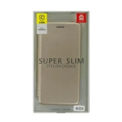 Produktbild von Flip Handyhülle für Samsung A8 2018 Gold cnt1267