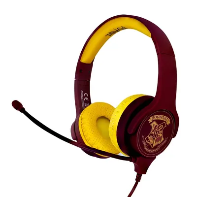 Produktbild von OTL Technologies Harry Potter Hogwarts Crest, Kabelgebunden, Gaming, 20 - 20000 Hz, 175 g, Kopfhörer, Burgund, Gelb