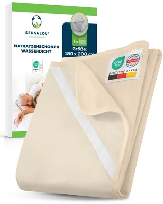 Obrázok produktu pre Ochranný poťah na matrac Sensalou 180 x 200 cm – béžový (1 ks)