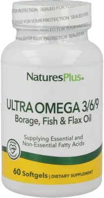 Produktbild von Natures Plus Ultra Omega 3/6/9 – 60 Softgels