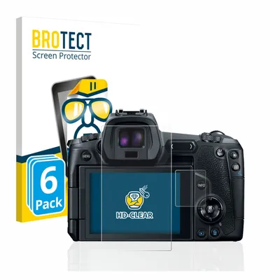 Produktbild von 6x Für Canon EOS R Schutzfolie BROTECT Displayschutz Display Schutz Folie Klar Transparent