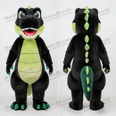 Immagine prodotto di Costume MASTICOT da dinosauro Allosaurus in velluto nero imponente