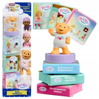 Image de LITTLE TIKES STORY DREAM MACHINE : Coffret projecteur d'histoires pour bébé, dès 3 ans.
BABY BORN : Coffret projecteur d'histoires pour bébé, dès 3 ans.
MÄRCHEN-PROJEKTOR-SET : Coffret projecteur d'histoires pour bébé, dès 3 ans