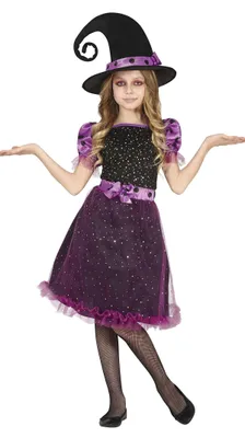 Obrázek produktu pro Magický kostým čarodějnice fialový styl Halloween 2026