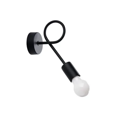 Zdjęcie produktu dla Kinkiet LEVAR czarny 1xE27x15W metal wym:19x23x8cm IP20 Sollux Lighting