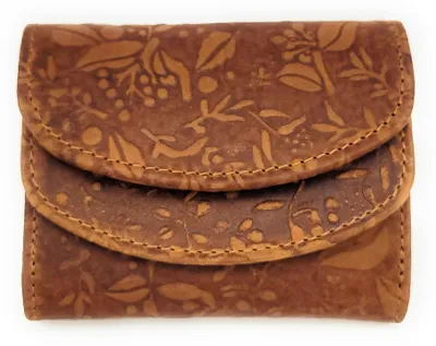 Produktbild von Hill Burry kleine echt Leder Damen Geldbörse Portemonnaie RFID NFC Schutz braun