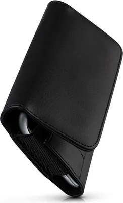 Produktbild von moex® Handy Quertasche kompatibel mit Lenovo P2 - Hülle mit Gürtelclip, Schwarz