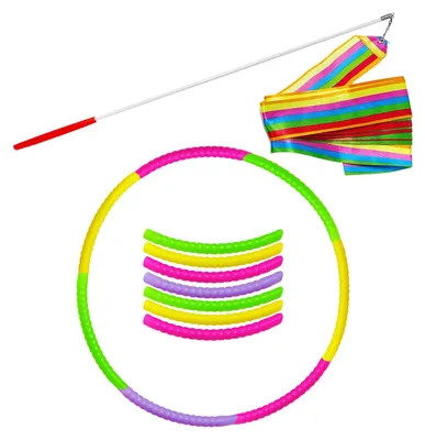 Productafbeelding van Hula-hoopset voor kinderen met kleurrijk dansbandje