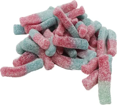 Produktbild von Fruchtgummi saure Bubblegum Flaschen mit Kaugummi Geschmack 300g