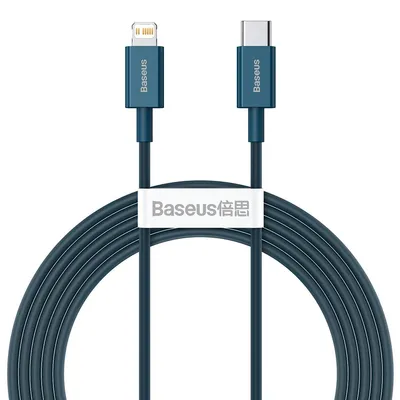 Image de Baseus Superior Series Câble Usb-C vers Lightning, 20W, Pd, 2M (Bleu)