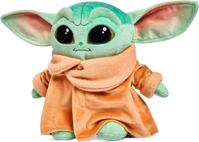 Produktbild von Mandalorianisches Baby Yoda Plüschtier, 25 cm weiche Stofffigur