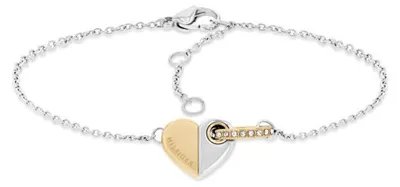 Immagine prodotto di Bracciale alla moda in acciaio con cuore bicolore 2780880