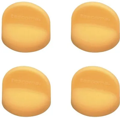 Image de Lot de 4 feuilles adhésives magnétiques en plastique, couleur jaune