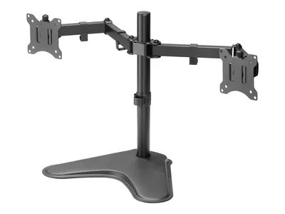 Obrázek produktu pro Equip Pro Economy - Stojan - pro 2 LCD displeje - ocelový - černý - velikost obrazovky: 43,2-81,3 cm (17"-32")
