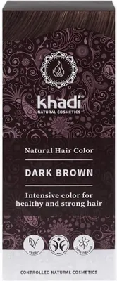 Produktbild von Khadi KD37, Braun, Dark Brown, Frauen, Glanz, Indigofera Tinctoria (Indigo), Lawsonia Inermis (Henna), Emblica Officinalis (Amla), Eclipta Alba..., 1 Stück(e)