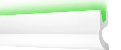 Produktbild von COSCA LED Stuckleisten aus Ecopolymer - Wand & Deckenleisten indirekte Beleuchtung, extrem resistent - (CK26 - 16 Meter) Lichtvoute Leisten Stoßfest