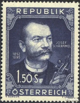 Produktbild von Briefmarken Österreich 1952 Mi 970 (kompl.Ausg.) postfrisch J. Schrammel