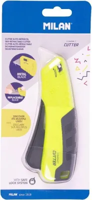 Produktbild von Milan Blisterpackung Mit Selbsteinziehendem Cutter Mit Metallklinge Kompakte Acid-serie    One Size