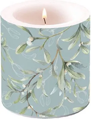 Produktbild von A - Weihnachten – Kerze klein – Candle small – Format: Ø 7,5 cm x 9