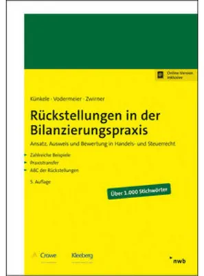 Immagine prodotto di Rückstellungen in der Bilanzierungspraxis