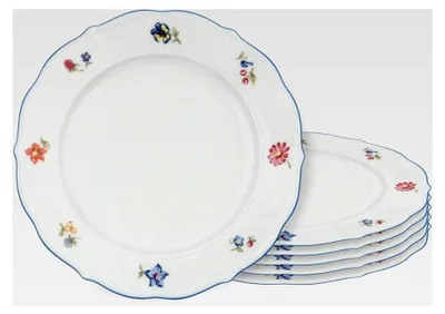 Produktbild von Frühstücksteller-Set 6-teilig mit Streublumenmuster