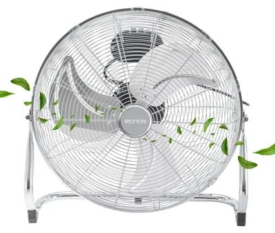 Produktbild von Echos Bodenventilator Ø45 cm | Power Windmaschine | Luftkühler | Standlüfter | Raumkühler | 100 Watt