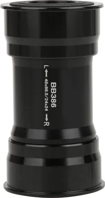 Produktbild von BB386 Aluminiumlegierung, schwarzer Mountainbike-Rahmen zur Kurbelgarnitur, 24 mm, zum Einpressen des Tretlagers, Fahrradzubehör