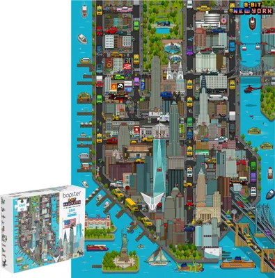 Image de Bopster - Carte de New York puzzle- 180 pièces
