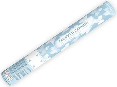 Produktbild von Konfettishooter Schmetterlinge Weiss 40cm