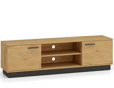 Zdjęcie produktu dla Szafka RTV BRONX 2D 170cm dąb/czarna