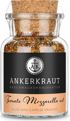 Produktbild von Tomate Mozzarella rot, 80g im Korkenglas