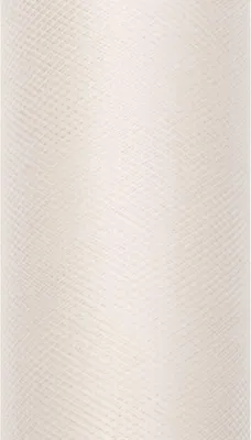 Image de Tulle décoratif 0,15m x 9m crème