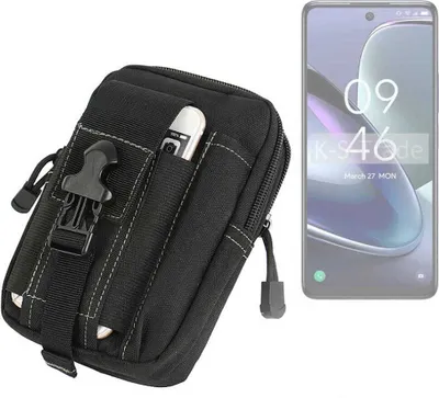 Produktbild von K-S-Trade Gürtel Tasche kompatibel mit TCL 50 5G Gürteltasche Holster Schutz Hülle Handy Hülle Smartphone outdoor Handy-Hülle schwarz