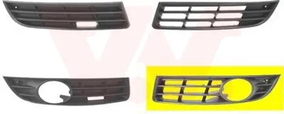 Produktbild von VAN WEZEL Lüftungsgitter Grill Stoßfänger für VW Passat Variant (3C5) mit Loch/Löchern für Nebellampen