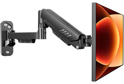 Zdjęcie produktu dla Uchwyt ścienny do monitora, 17-34 cali, do 9 kg, z możliwością regulacji kąta nachylenia i obrotu, standard VESA 75/100