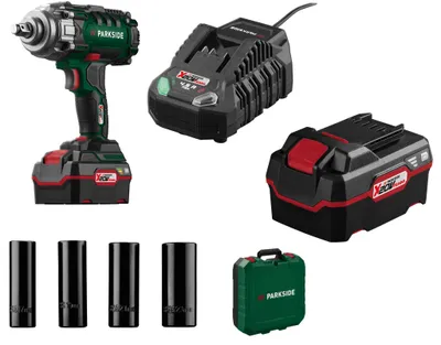 Produktbild von Parkside 20V Akku-Drehschlagschrauber Kfz Set PASSK 20-Li C4 mit Akku&Ladegerät