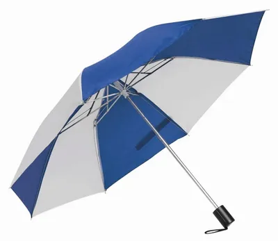 Immagine prodotto di L-Merch - Ombrello tascabile LT4459 (32 cm x 85 cm) (blu/bianco)