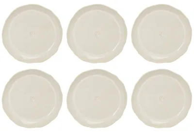 Produktbild von 6er Set Kuchenteller JUNE Clay creme D. 18cm Stoneware Bastion Collections