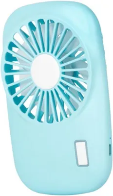 Produktbild von VHV – Schreibtischventilator – USB-Schreibtischventilator – USB-aufladbar, mit LED-Beleuchtung – für Büro, Schlafzimmer, Homeoffice