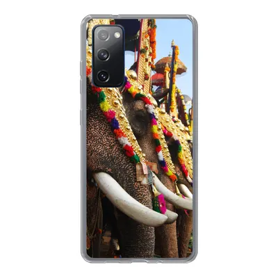 Produktbild von MuchoWow® Handyhülle Schutzhülle Hülle für Samsung Galaxy S20 FE Elefant - Parade - Tiere Silikon Softcase Handy Hülle - Abdeckung