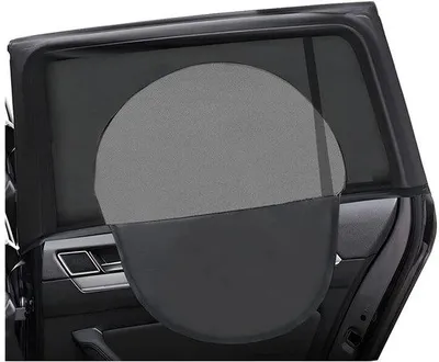 Productafbeelding van Ibenzoa® Universeel uitrekbaar zonnescherm voor autoramen – elastisch nylon, UV-bescherming, rits, 52x60 cm (uitrekbaar tot 80x140 cm) voor zijruiten en achterruiten