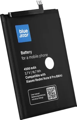 Produktbild von AKKU passend für Xiaomi Redmi Note 8 PRO (BM4J) 4500 mAh Li-Ion Blue Star