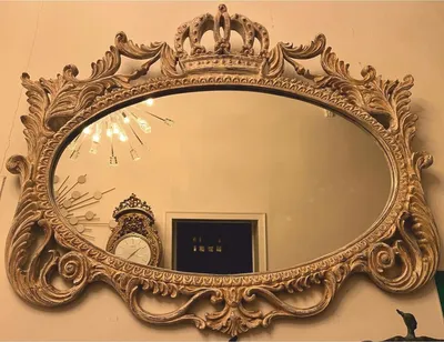Produktbild von Pompöös by Casa Padrino Barock Spiegel Antik Creme 123 cm - Harald Glööckler Barock Interior
